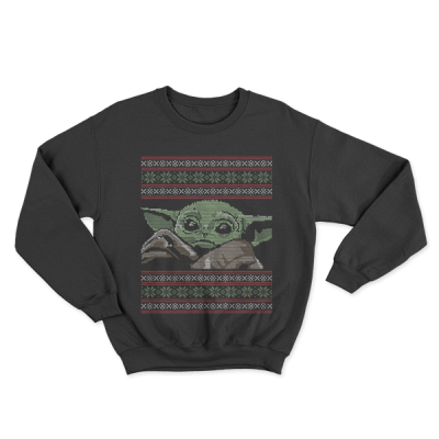 Ugly Christmas Baby Yoda Mandalorian