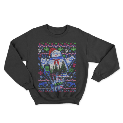 Ugly Christmas Marshmallow Man The Goshtbusters