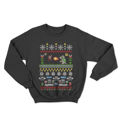 Ugly Christmas Super Mario In Action