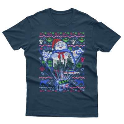 Ugly Christmas Marshmallow Man The Goshtbusters