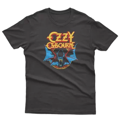 Ozzy Osbourne Bat Design Poster