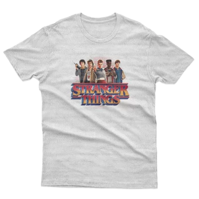 Stranger Things Season 5 Main Crew 80's Style Group Logo