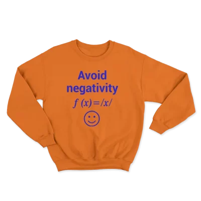 Avoid Negativity, Funny Geek Mathematics