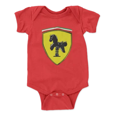 Baby Driver, Funny Ferrari Horse Rider