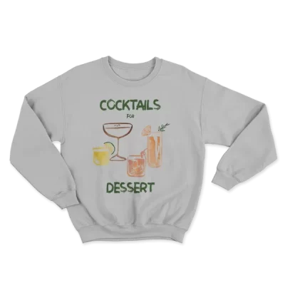 Cocktails For Dessert, Watercolor Art