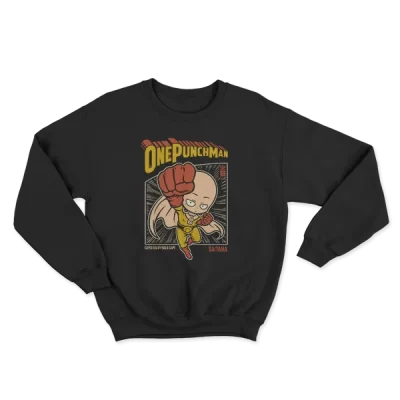 One Punchman Saitama Vintage Poster, Anime Manga
