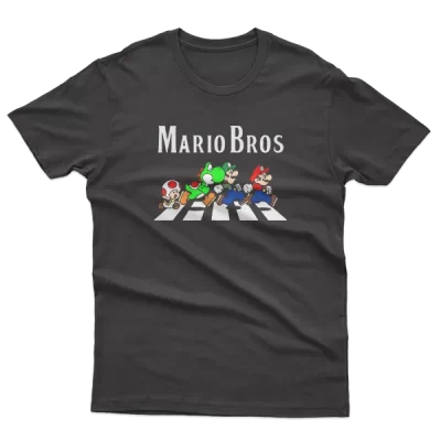 Mario Bros, Super Mario Characters On Abbey Road, Fanart