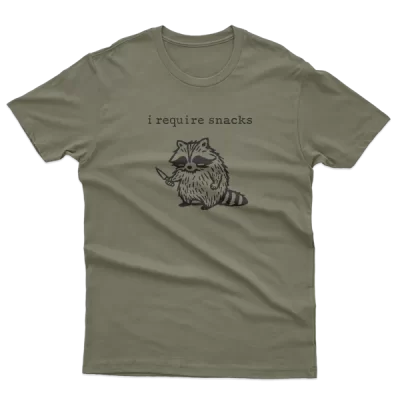 I Require Snacks, Cute Angry Raccoon