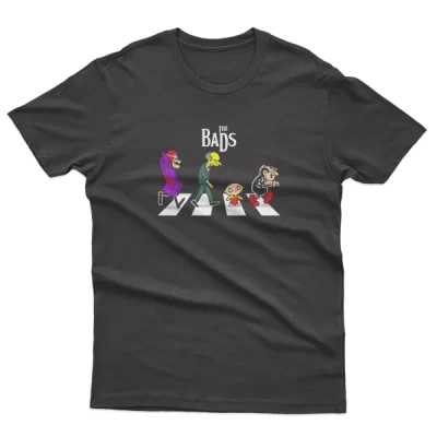 The Bads on Abbey Road, Dastardly Mr. Burns Stewie Gargamel, Wacky Races Simpsons Family Guy Smurfs