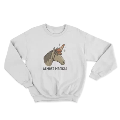 Almost Magical Horse, Funny Unicorn Traffic Cone Art