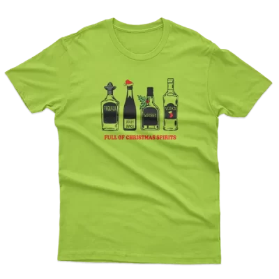 Full Of Christmas Spirits Tequila Jolly Juice Whiskey Vodka